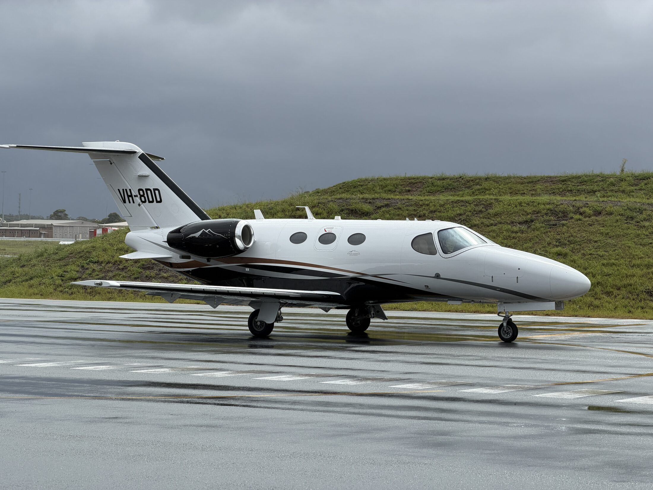 Cessna Citation Mustang VH-8DD on the tarmac