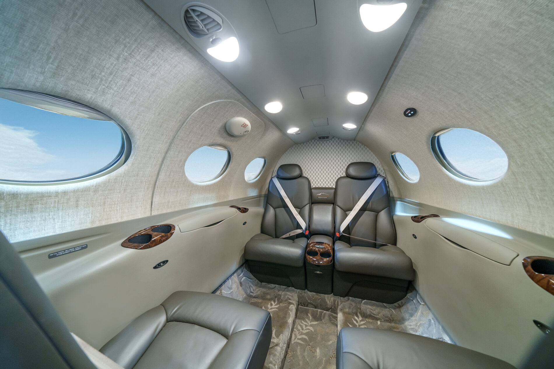Leather cabin interior